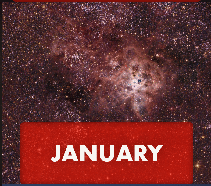 What's in the sky in January - Tarantula nebula. 