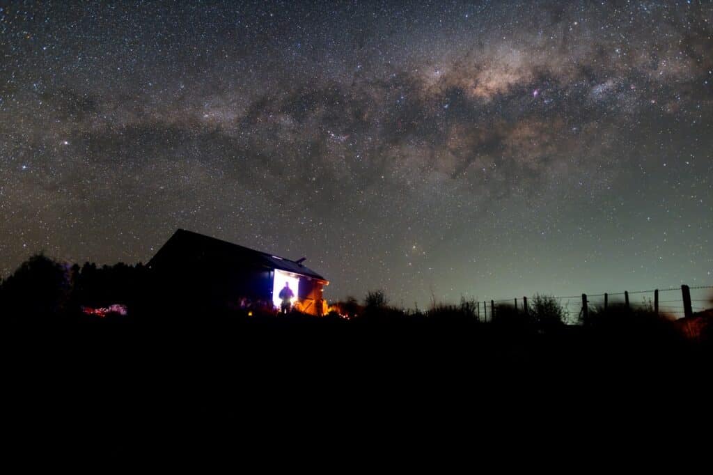 Our solar-powered observatory, set in the heart of the Wairarapa Dark Sky Reserve.